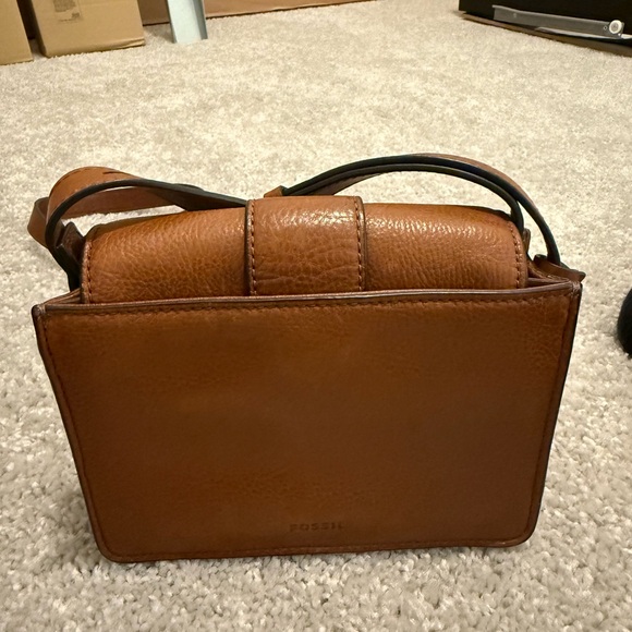 Fossil Brown Leather Crossbody Bag - Picture 3 of 5